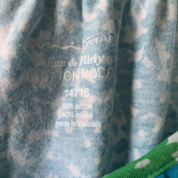 lane bryant tank top 14/16 Blue Green Short Sleeve peplum - Picture 2 of 4